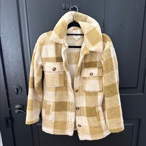 Plaid Sherpa billabong Jacket